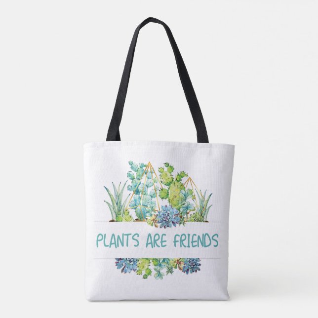 Bolsa Tote Plantas e Flores (Verso)