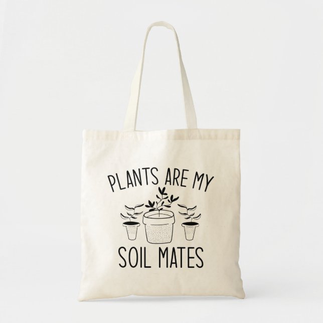 Bolsa Tote Plantas São Meus Amigos De Solo (Frente)