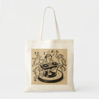 Bolsa Tote Playful Animals in Traditional Japanese Scroll-Sty