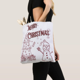 Bolsa Tote Playful Merry Christmas