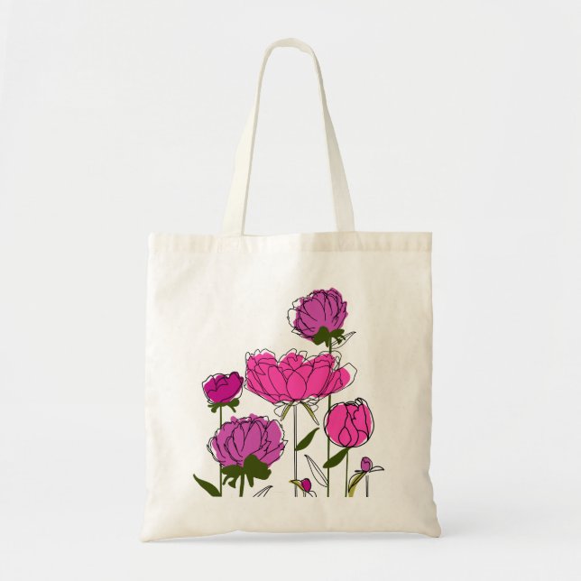 Bolsa Tote Plethora of Peonies Tote Bag (Frente)