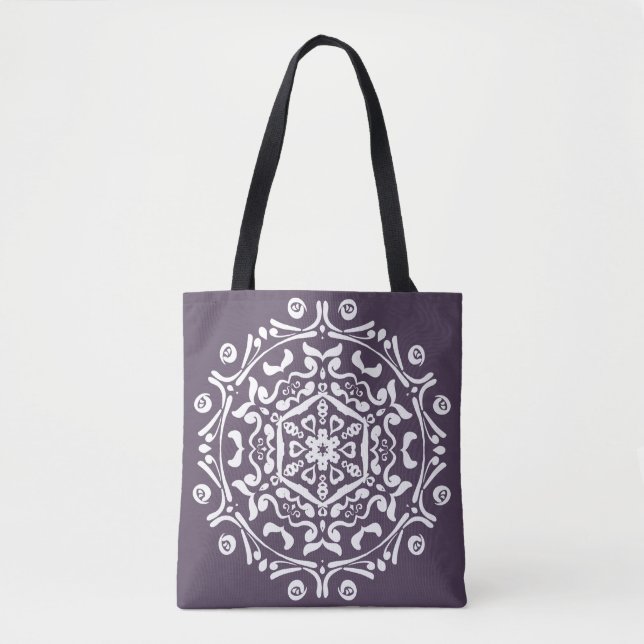 Bolsa Tote Plum Mandala (Frente)