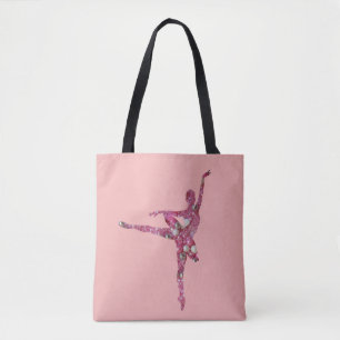 Bolsa Tote Pluma de Açúcar Fada de Ballerina de frente e vers
