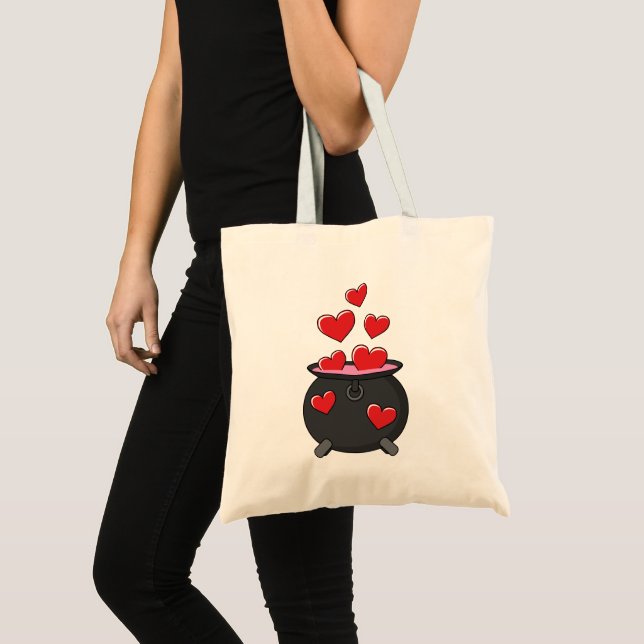 Bolsa Tote Poção do Amor Corações (Frente (produto))