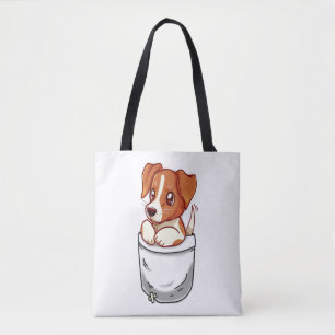 Bolsa Tote Pocket Cute Jack Russell Terrier