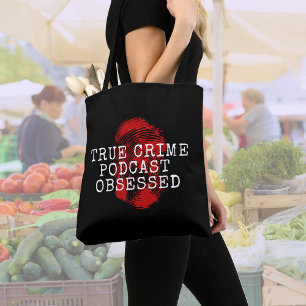 Bolsa Tote Podcast do Crime Verdadeiro Obcecado