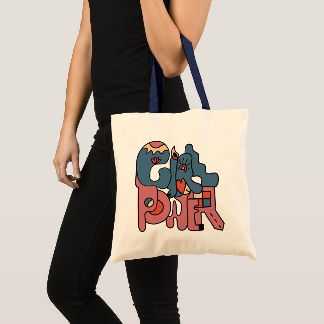 Bolsa Tote Poder da Menina (Frente (produto))