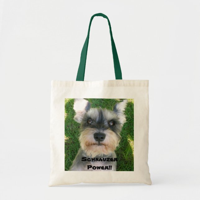 Bolsa Tote Poder do Schnauzer!! (Frente)