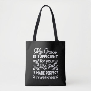 Bolsa Tote Poder Feito Perfeito Na Fraqueza  2 Coríntios 12:9