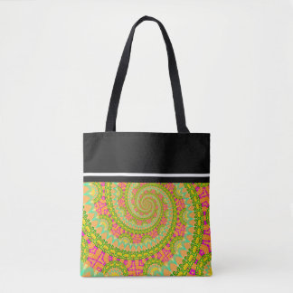 Bolsa Tote Poder Floral Espiral ENSOLARADO