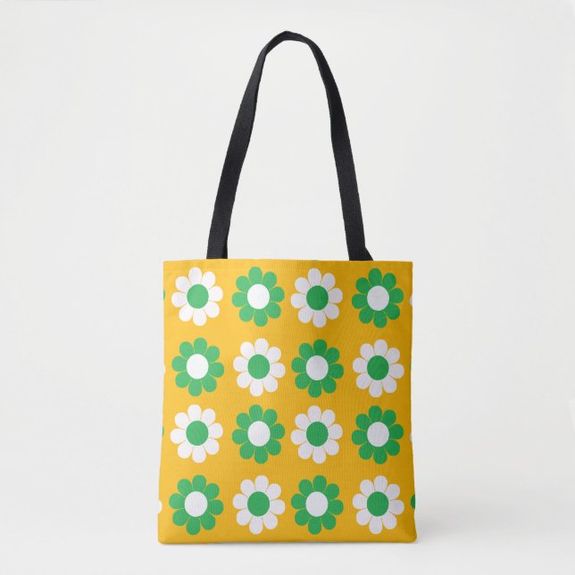Bolsa Tote Poder Floral Retro (Frente)