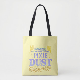 Bolsa Tote Poeira Mágica de Fada Pixie Fofa Citação Inspirado