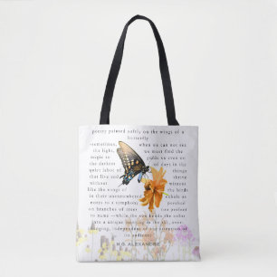 Bolsa Tote “Poesia Pintada Suavemente”–ToteBag por H.G. Alexa
