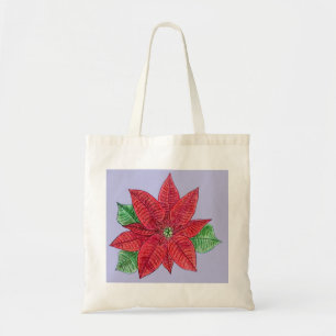 Bolsa Tote Poinsettia Tote Bag - Lavanda