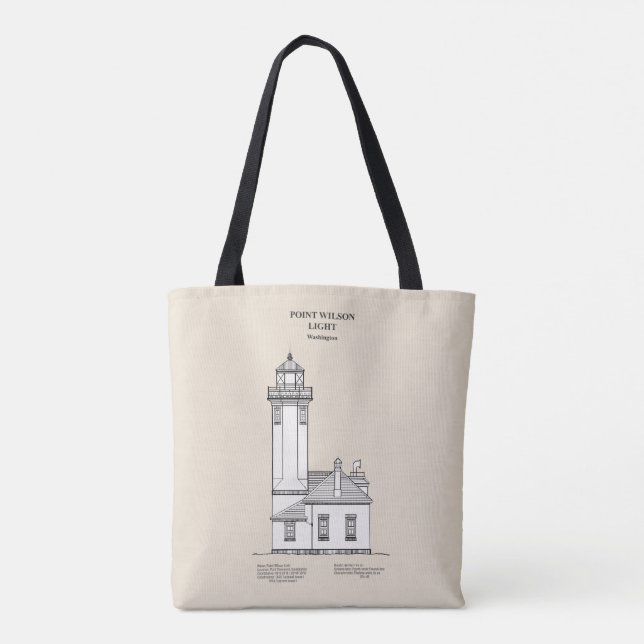 Bolsa Tote Point Wilson Lighthouse - Washington - SBD (Verso)