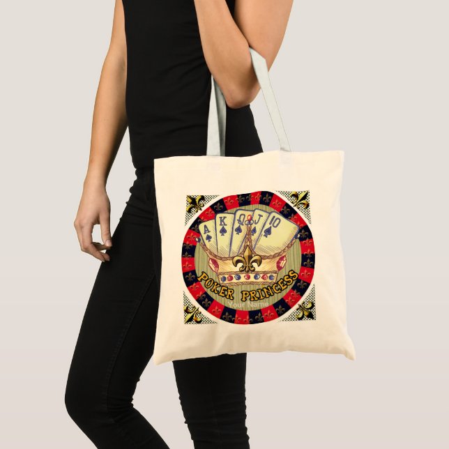 Bolsa tote Poker Princess (Frente (produto))