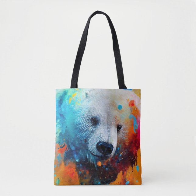 Bolsa Tote Polar Bear Animal Discovery Natureza (Frente)