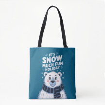 Polar Bear Christmas: É muito divertido nevar!