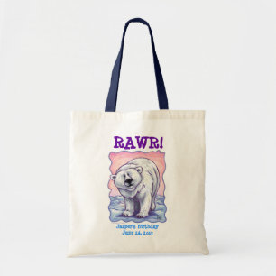 Bolsa Tote Polar Bear Party Center Goody