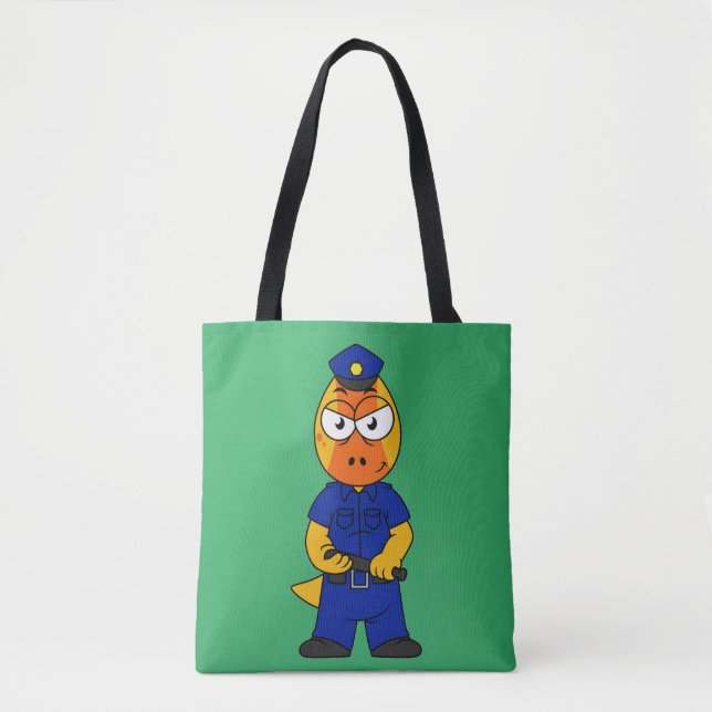 Bolsa Tote Policial Paquicefalossauro. (Frente)