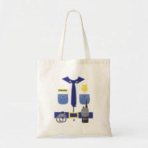 Bolsa Tote Policial Para Crianças Meninas Policial Uniforme