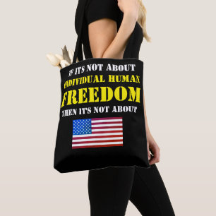 Bolsa Tote Política da Liberdade (Bolsa preto)