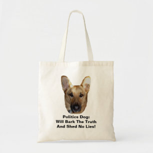 Bolsa Tote Política German shepherd Cachorro Verdade e Sem Me
