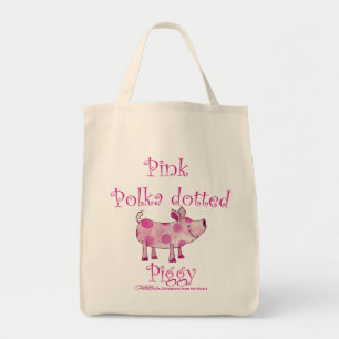 Bolsa Tote Polka rosa pontilhado