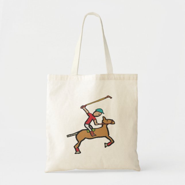 Bolsa Tote Polo Playing Horse e Rider (Frente)