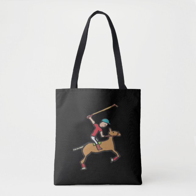 Bolsa Tote Polo Playing Horse e Rider (Frente)