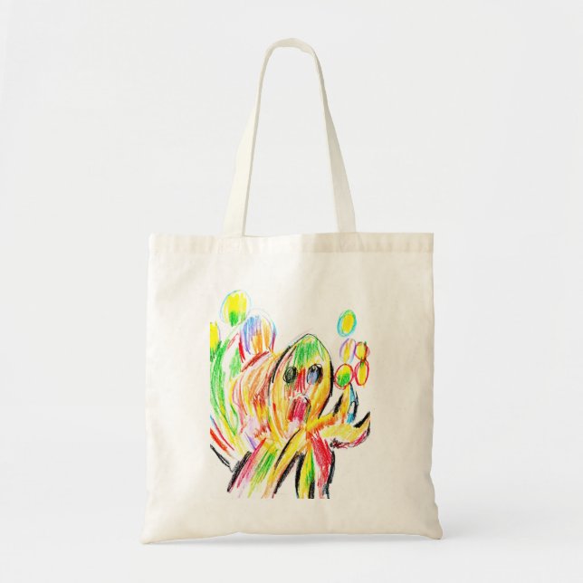 Bolsa Tote Polvo colorido  (Frente)