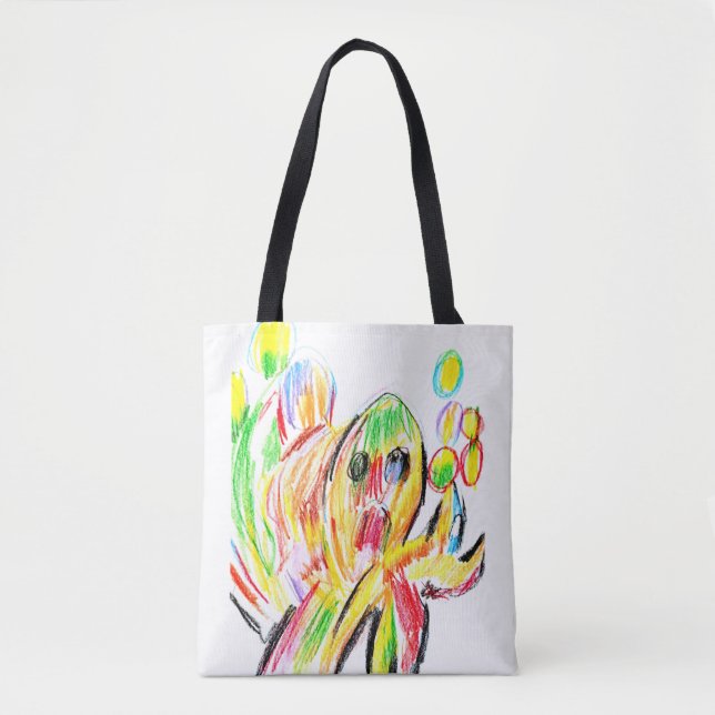Bolsa Tote Polvo colorido  (Frente)