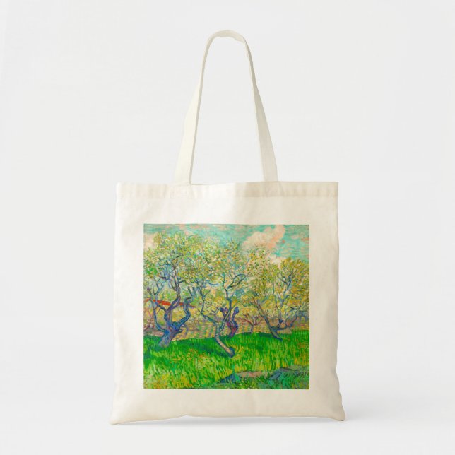 Bolsa Tote Pomar Vincent van Gogh em Blossom (Frente)