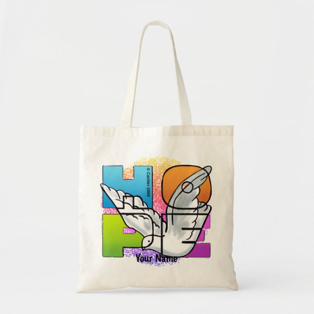 Bolsa tote pomba da Esperança Cristã (Frente)