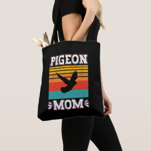 Bolsa Tote Pombo Mãe Bird Fly Animal Cute Pigeon Birds Retro