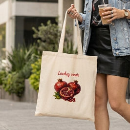 Bolsa Tote Pomegranate Trendy Viral Stylo Aesthetic Elegant 
