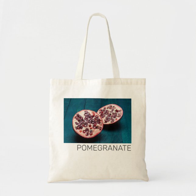 Bolsa Tote Pomegranato Fruta Vegan Gourmet Foodie Souvenir (Frente)