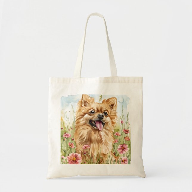 Bolsa Tote Pomeranian Tote Bag – Dog Lover Gift (Frente)
