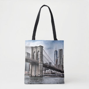 BOLSA TOTE PONTE BROOKLYN DURANTE O DIA