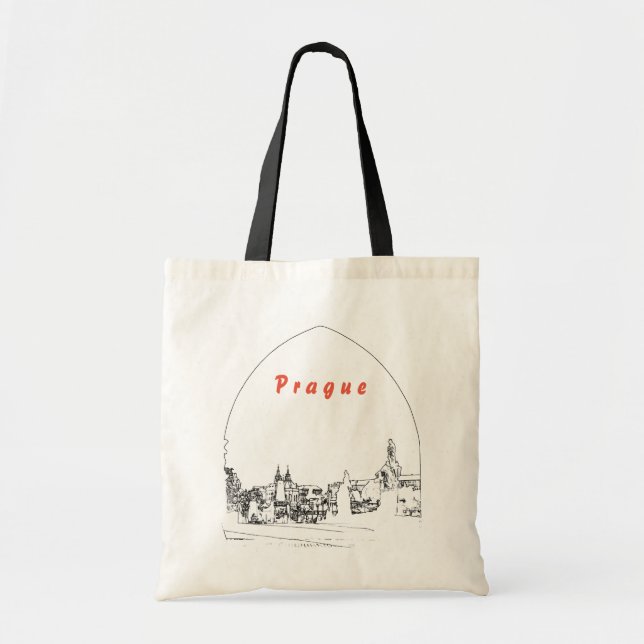 Bolsa Tote Ponte Charles em Praga (Frente)