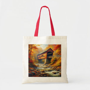Bolsa Tote ponte clássica coberta pelo outono