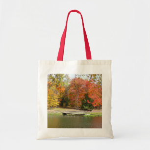 Bolsa Tote Ponte da Seven Springs Fall III Paisagem de Outono