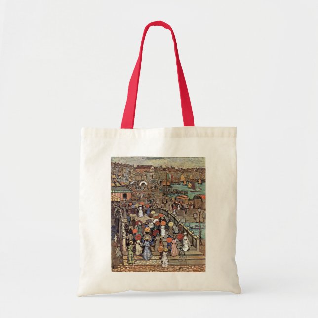 Bolsa Tote Ponte Della Paglia, Veneza por Maurice Prendergast (Frente)