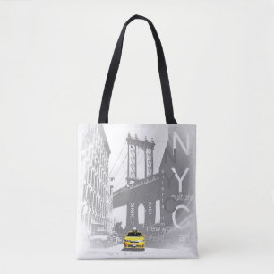 Bolsa Tote Ponte do Brooklyn - Nova Iorque de Taxi Amarelo Ny