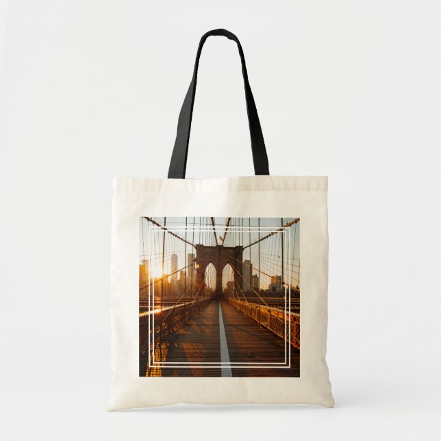 Bolsa Tote Ponte do Nova Iorque Brooklyn (Frente)