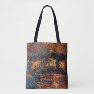 Bolsa Tote Ponte Japonesa de Claude Monet, Arte Fino Antigo