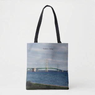 Bolsa Tote Ponte Mackinac Cidade de Mackinaw por toda a mala