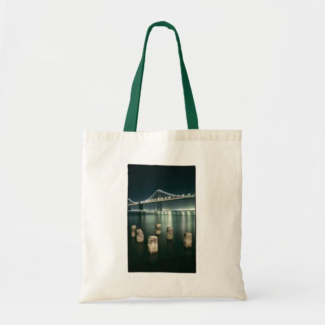 Bolsa Tote Ponte Oakland Bay na Noite (Frente)