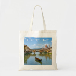 Bolsa Tote Ponte Vecchio Paisagem Urbana Romântica Arte