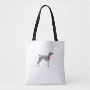 Bolsa Tote Ponteiro Alemão Curto I SPG Cachorro Mãe Eu Adoro